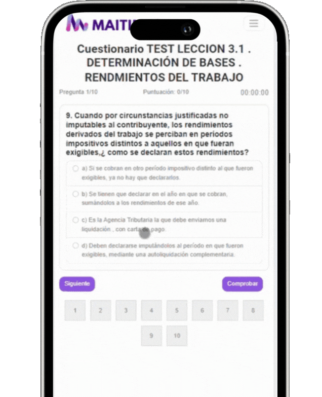 Practicar test